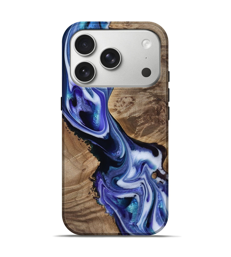 iPhone 17 Pro Wood Live Edge Phone Case - Gwen (Purple, 811838)