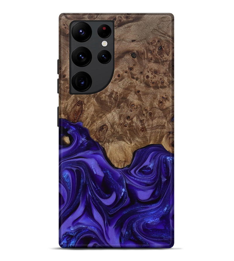 Galaxy S22 Ultra Wood Live Edge Phone Case - Lucas (Purple, 811860)