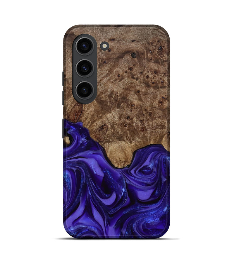 Galaxy S23 Wood Live Edge Phone Case - Lucas (Purple, 811860)