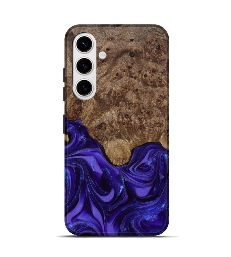Galaxy S25 Wood Live Edge Phone Case - Lucas (Purple, 811860)