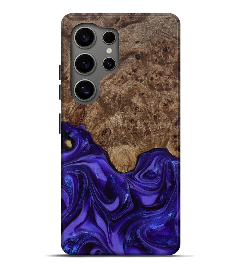 Galaxy S25 Ultra Wood Live Edge Phone Case - Lucas (Purple, 811860)