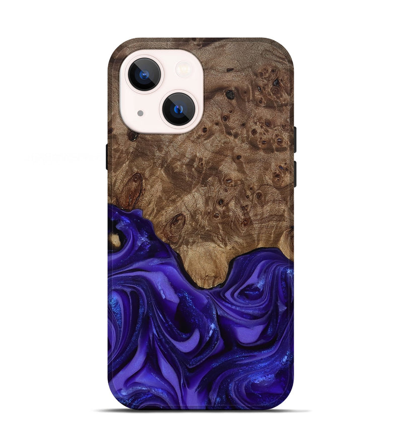 iPhone 13 Wood Live Edge Phone Case - Lucas (Purple, 811860)