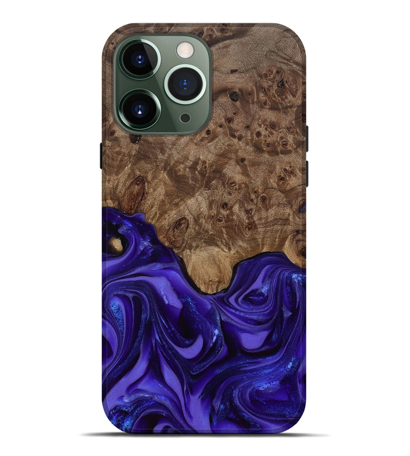 iPhone 13 Pro Max Wood Live Edge Phone Case - Lucas (Purple, 811860)