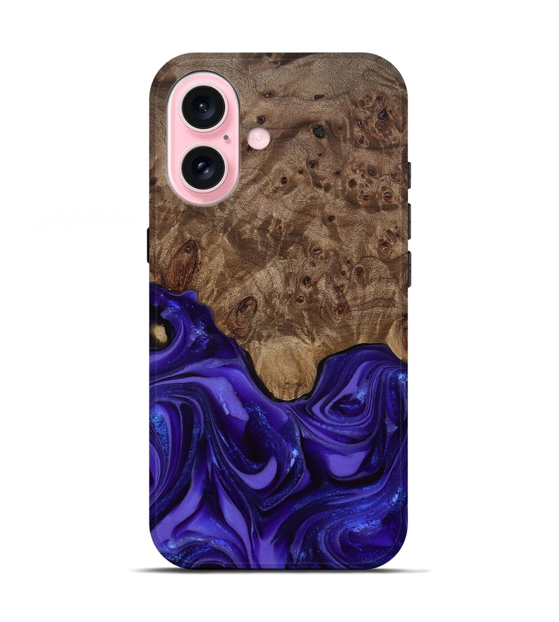 iPhone 17 Wood Live Edge Phone Case - Lucas (Purple, 811860)