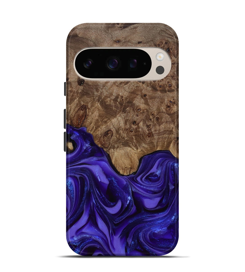 Pixel 10 Pro Wood Live Edge Phone Case - Lucas (Purple, 811860)