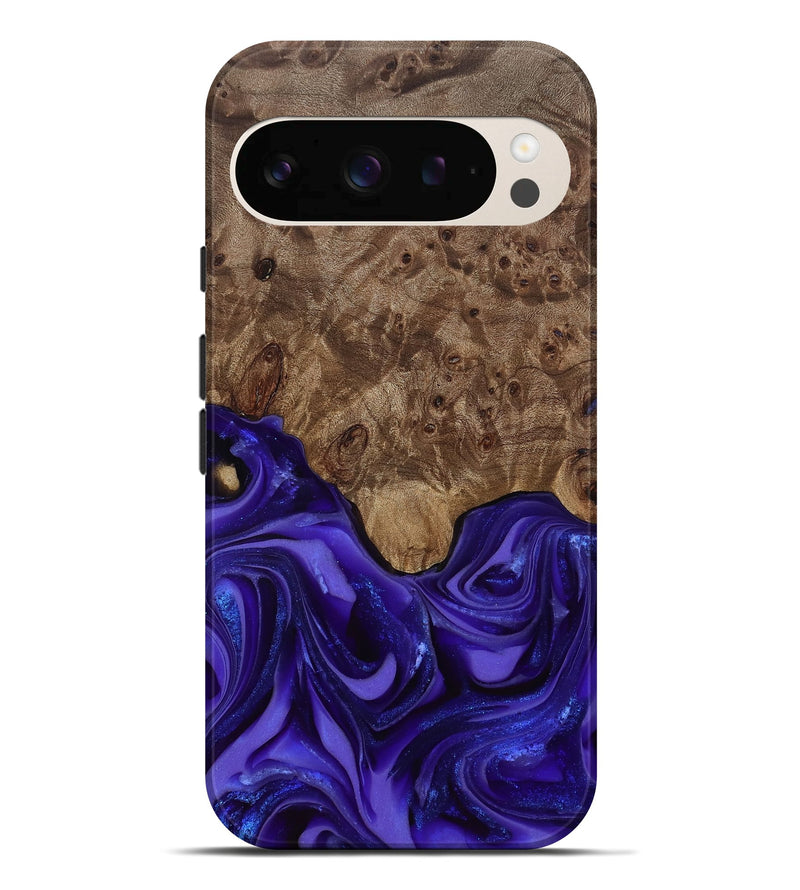 Pixel 10 Pro XL Wood Live Edge Phone Case - Lucas (Purple, 811860)