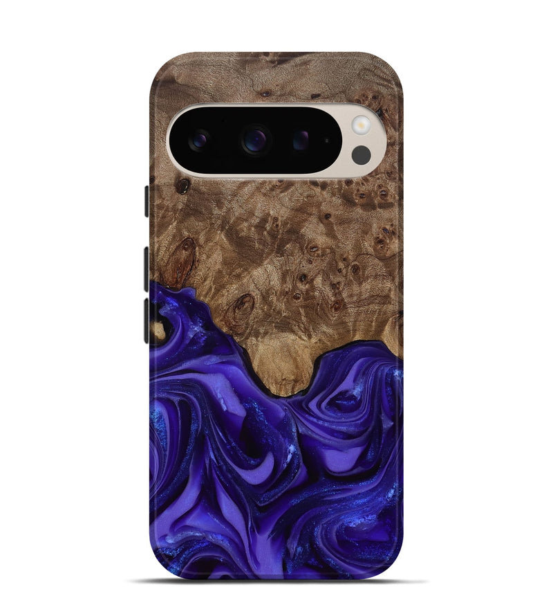 Pixel 9 Wood Live Edge Phone Case - Lucas (Purple, 811860)