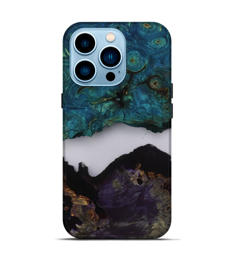 iPhone 14 Pro Wood Live Edge Phone Case - Lara (Clear, 811862)