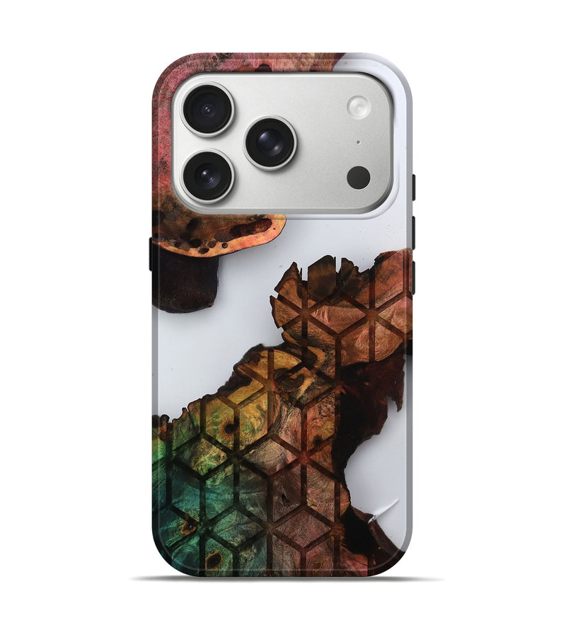 iPhone 17 Pro Wood Live Edge Phone Case - Shantel (Clear, 811868)