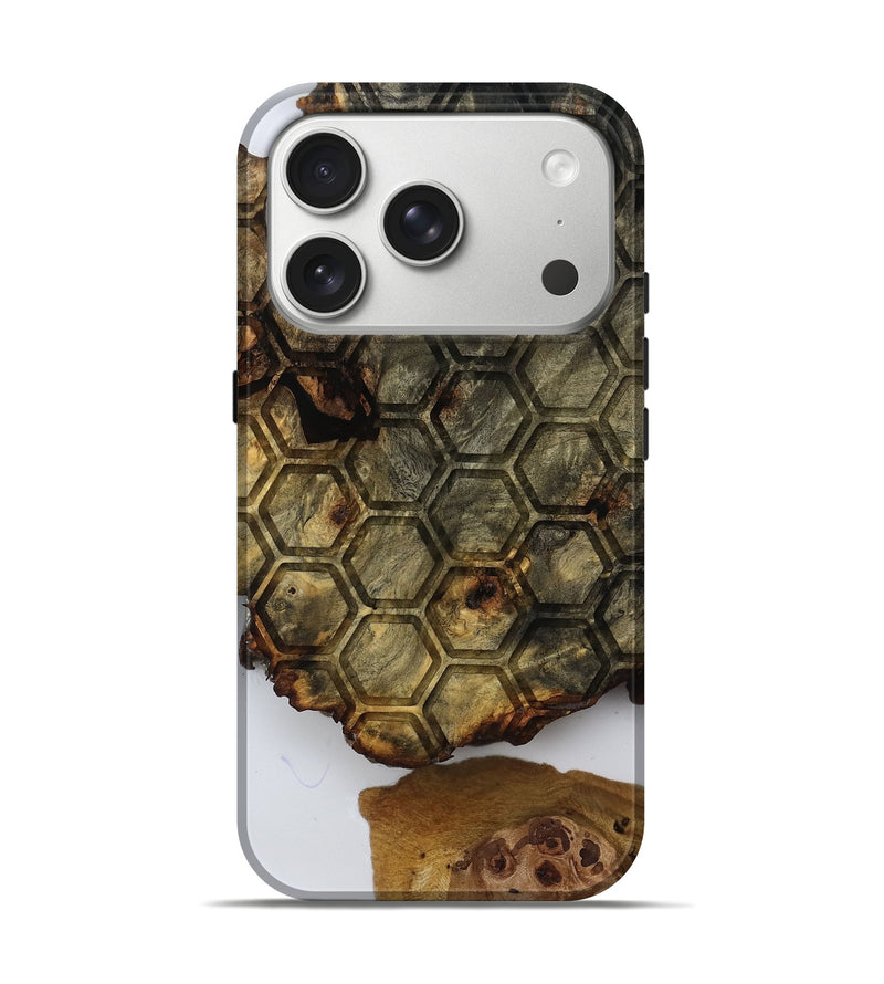 iPhone 17 Pro Wood Live Edge Phone Case - Candida (Clear, 811870)