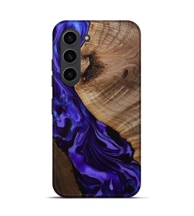 Galaxy S23 Wood Live Edge Phone Case - Belva (Purple, 811876)