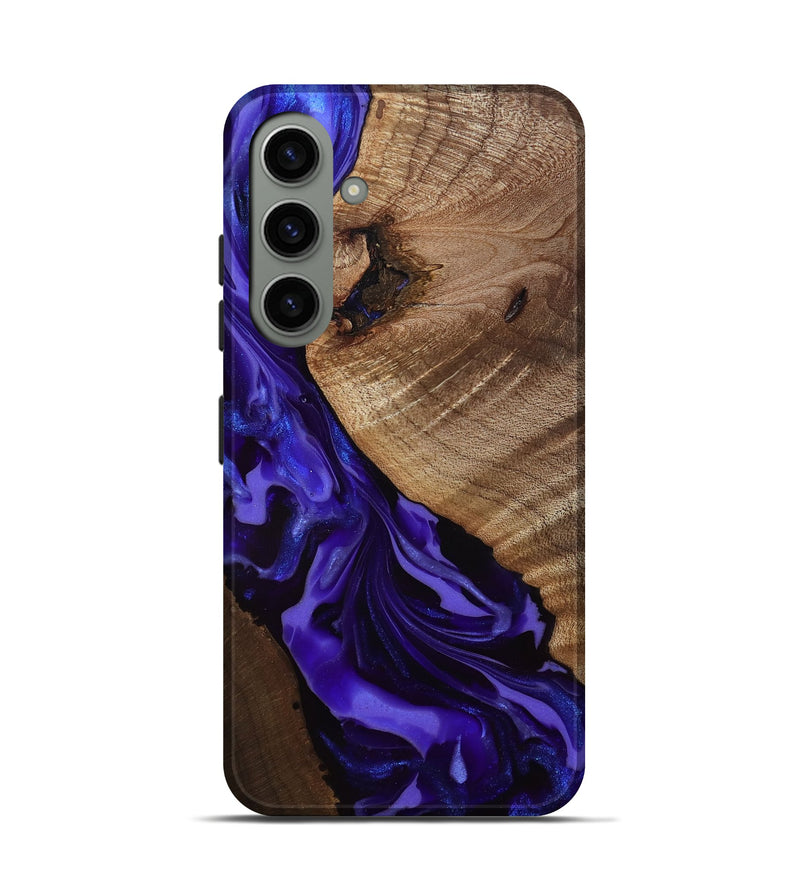 Galaxy S24 Wood Live Edge Phone Case - Belva (Purple, 811876)