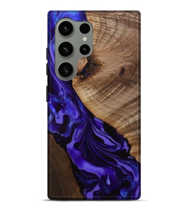 Galaxy S24 Ultra Wood Live Edge Phone Case - Belva (Purple, 811876)