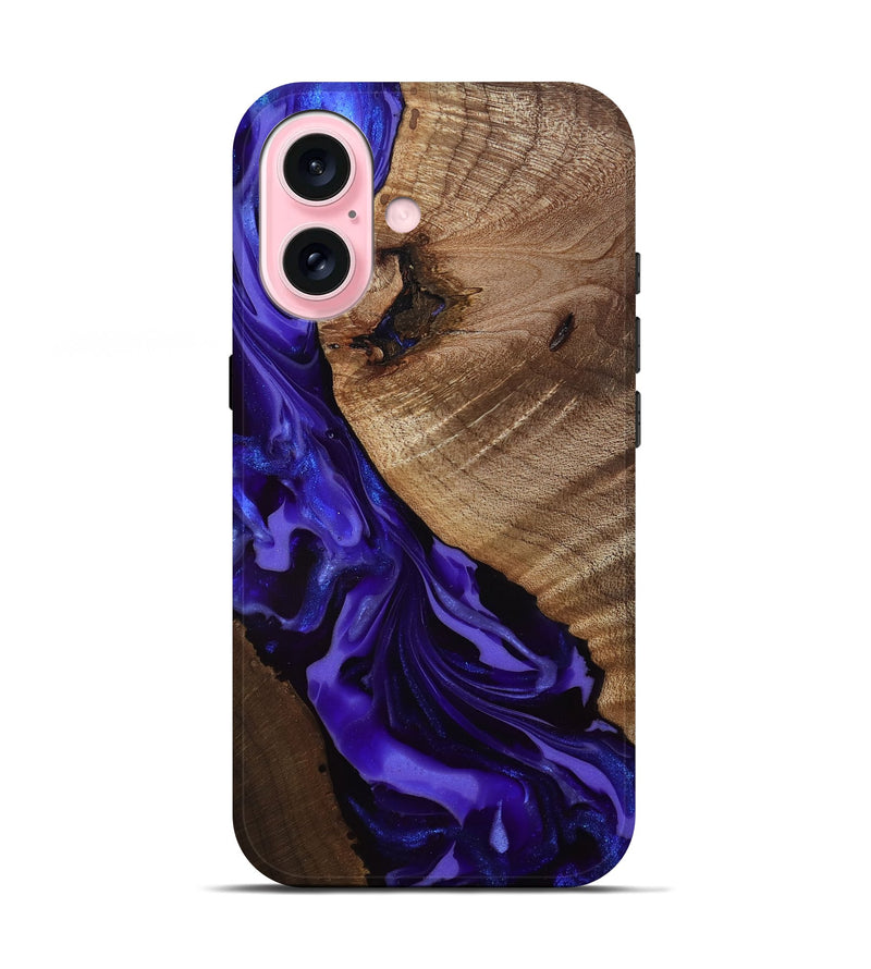 iPhone 17 Wood Live Edge Phone Case - Belva (Purple, 811876)