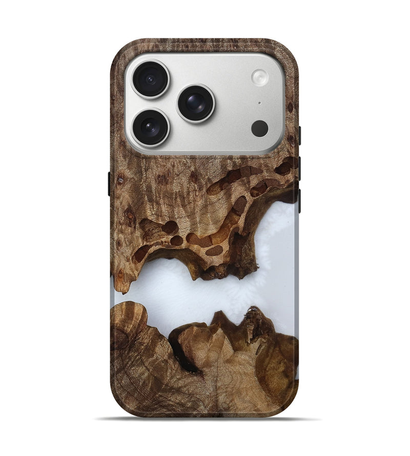 iPhone 17 Pro Wood Live Edge Phone Case - Laquita (Clear, 811887)