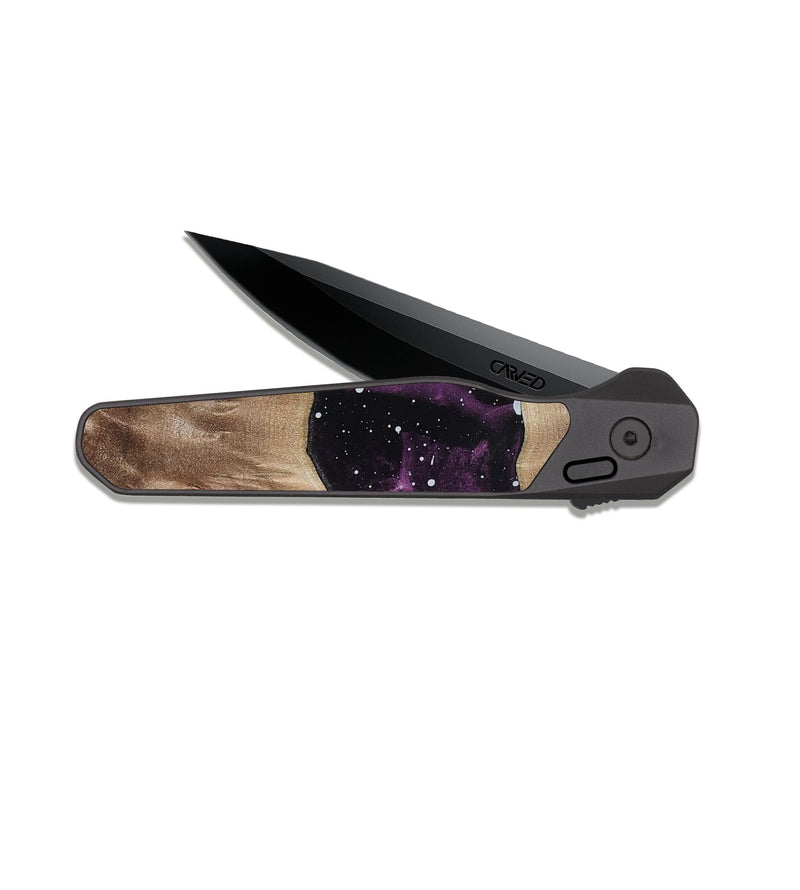 EDC Dark Slate Wood Pocket Knife - Eliel (Cosmos, 811965)