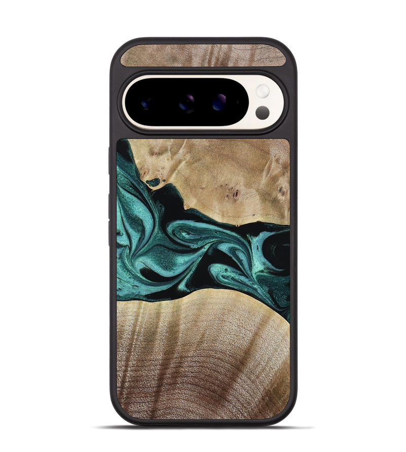 Pixel 9 Pro Wood Phone Case - Zetta (Green, 811985)