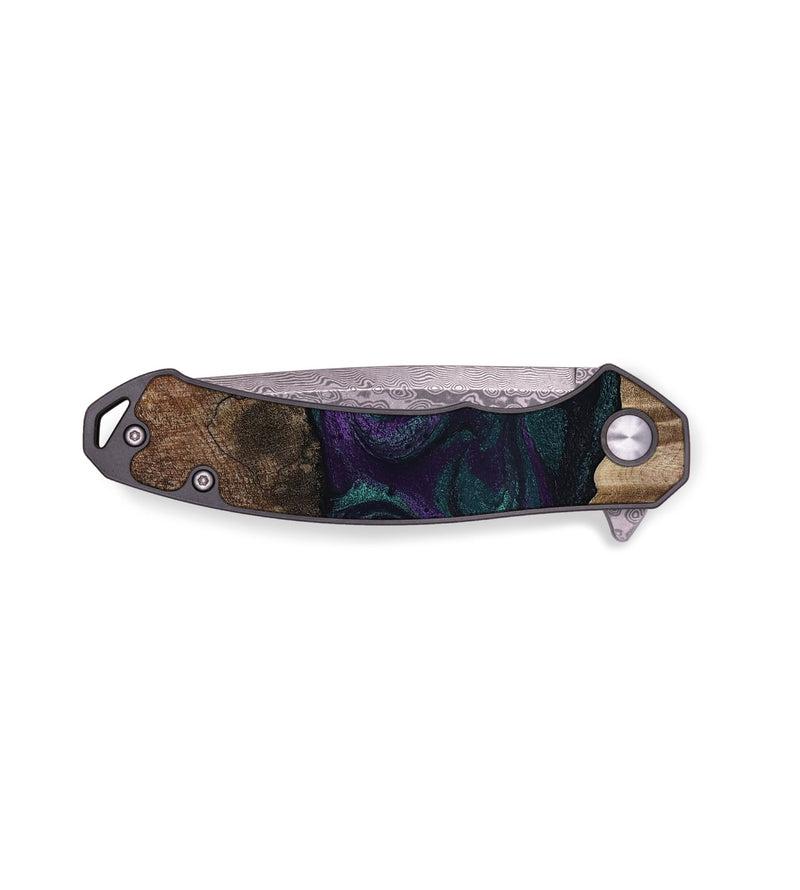 EDC Wood Pocket Knife - Burt (Green, 811987)
