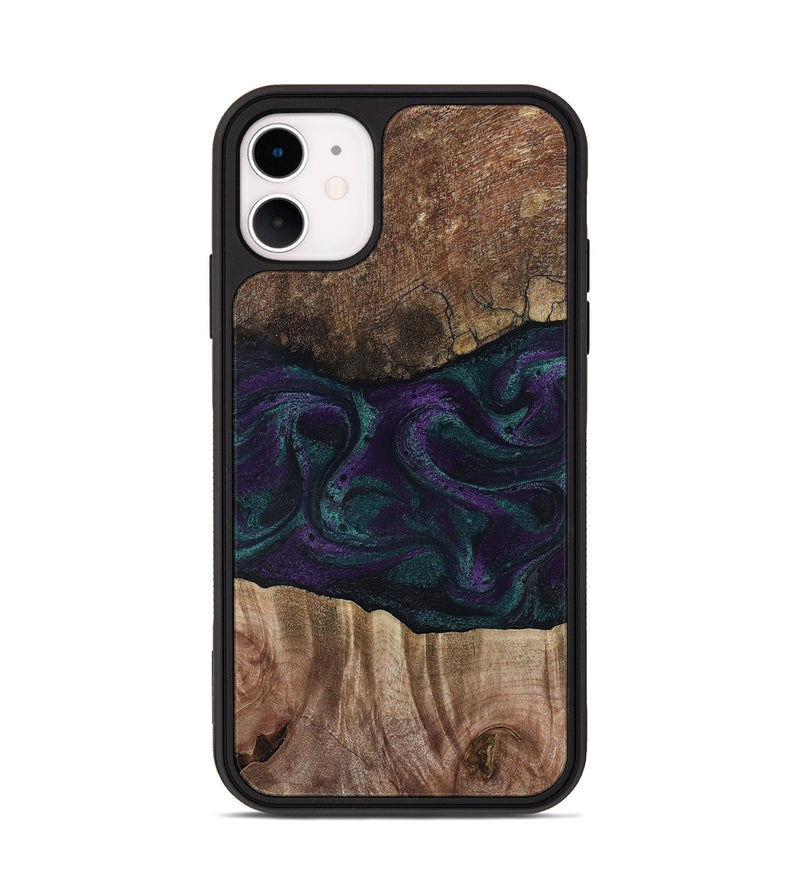 iPhone 11 Wood Phone Case - Burt (Green, 811987)