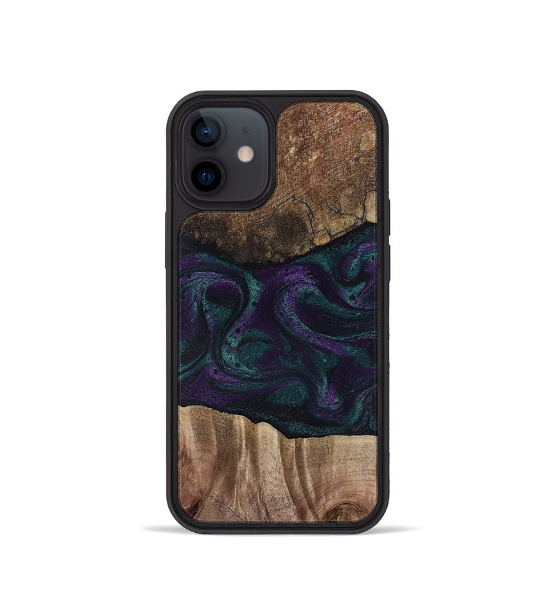 iPhone 12 mini Wood Phone Case - Burt (Green, 811987)