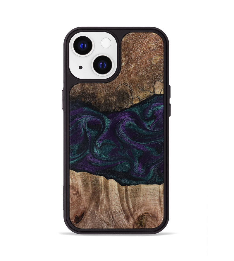 iPhone 13 Wood Phone Case - Burt (Green, 811987)