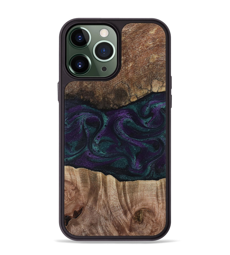 iPhone 13 Pro Max Wood Phone Case - Burt (Green, 811987)