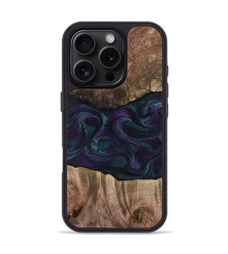 iPhone 16 Pro Wood Phone Case - Burt (Green, 811987)