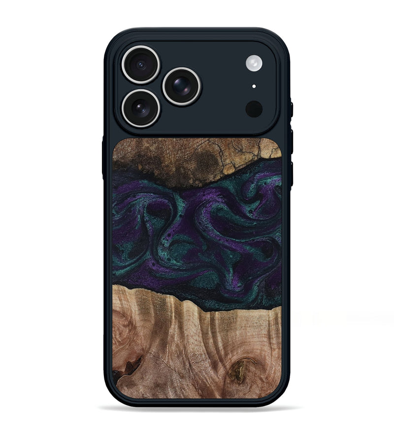 iPhone 17 Pro Max Wood Phone Case - Burt (Green, 811987)