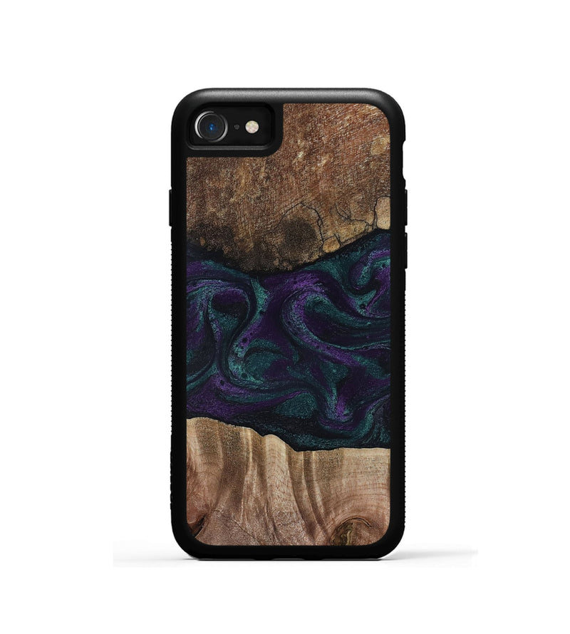 iPhone SE Wood Phone Case - Burt (Green, 811987)