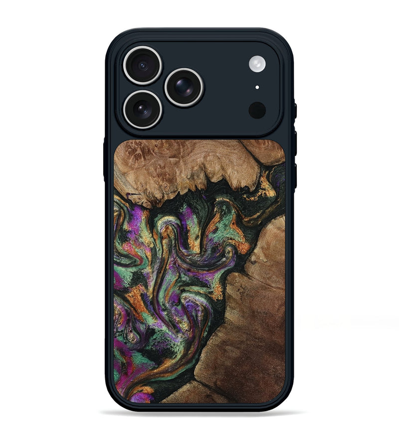 iPhone 17 Pro Max Wood Phone Case - Dorla (Green, 811989)