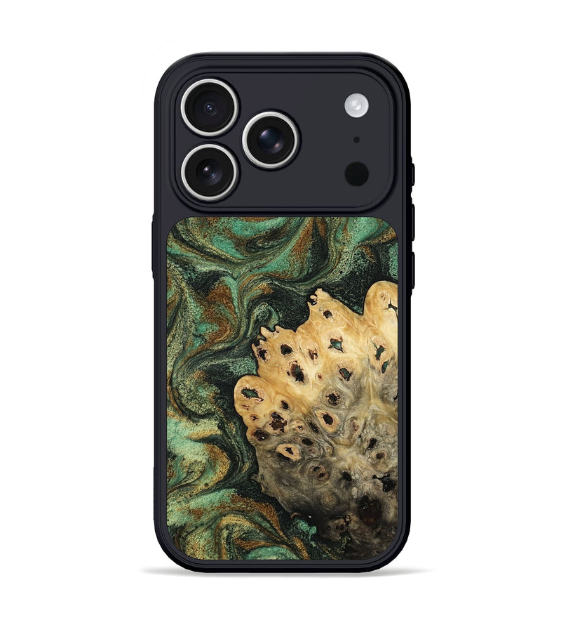 iPhone 17 Pro Wood Phone Case - Damir (Green, 811990)