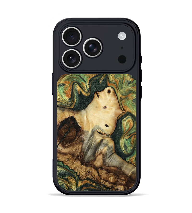 iPhone 17 Pro Wood Phone Case - Journey (Green, 811996)