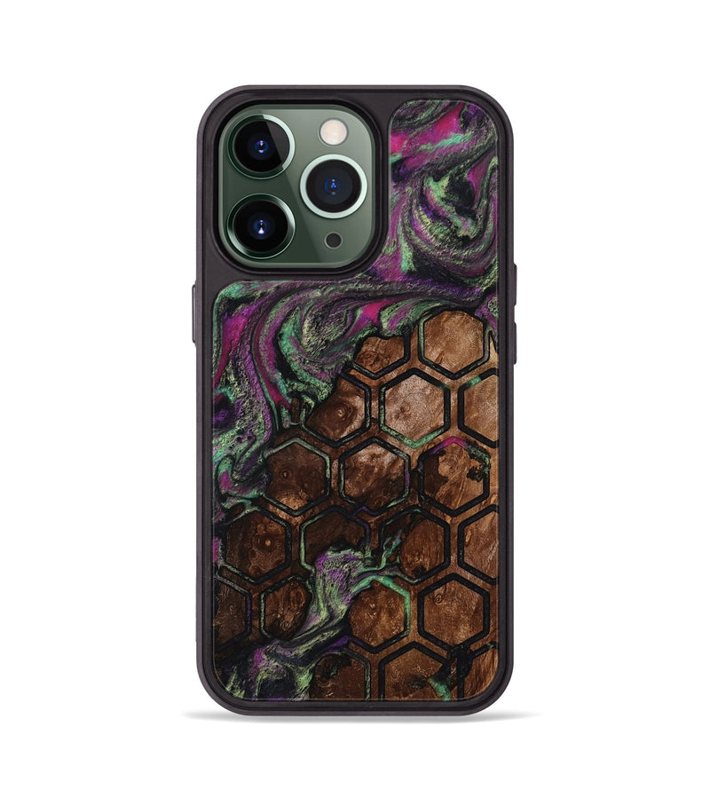 iPhone 13 Pro Wood Phone Case - Janene (Pattern, 812006)