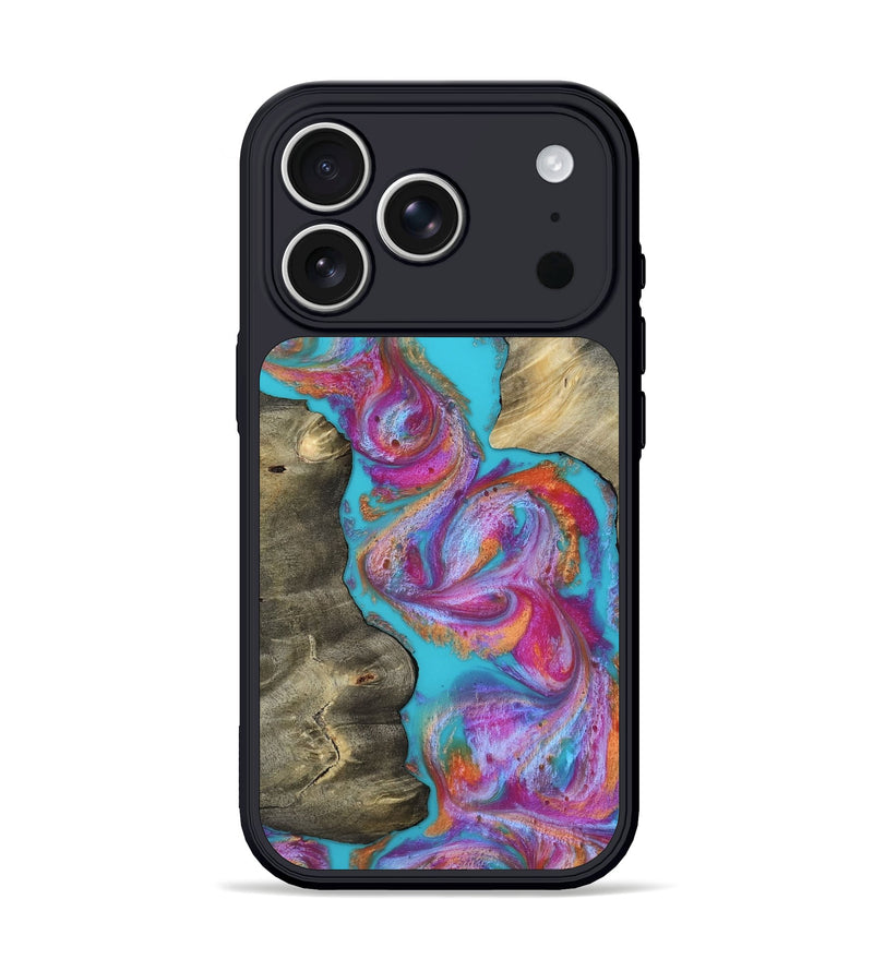 iPhone 17 Pro Wood Phone Case - Yusuf (Blue, 812019)