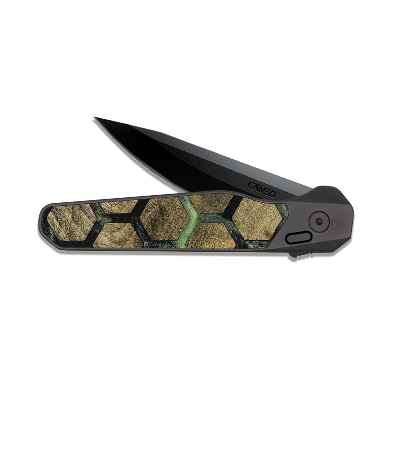 EDC Dark Slate Wood Pocket Knife - Amiri (Pattern, 812030)