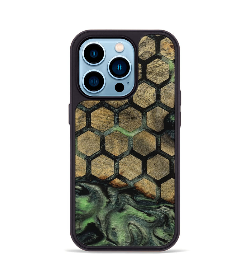 iPhone 14 Pro Wood Phone Case - Amiri (Pattern, 812030)