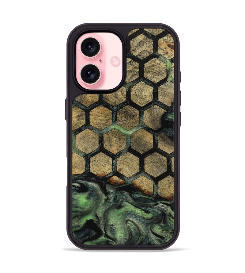 iPhone 16 Wood Phone Case - Amiri (Pattern, 812030)