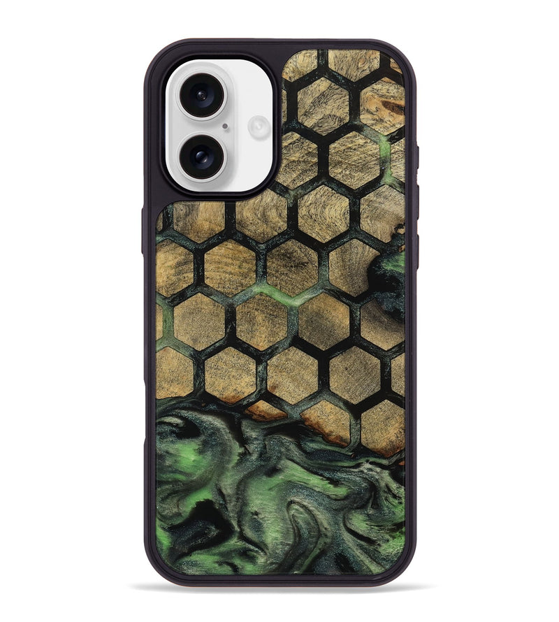 iPhone 16 Plus Wood Phone Case - Amiri (Pattern, 812030)