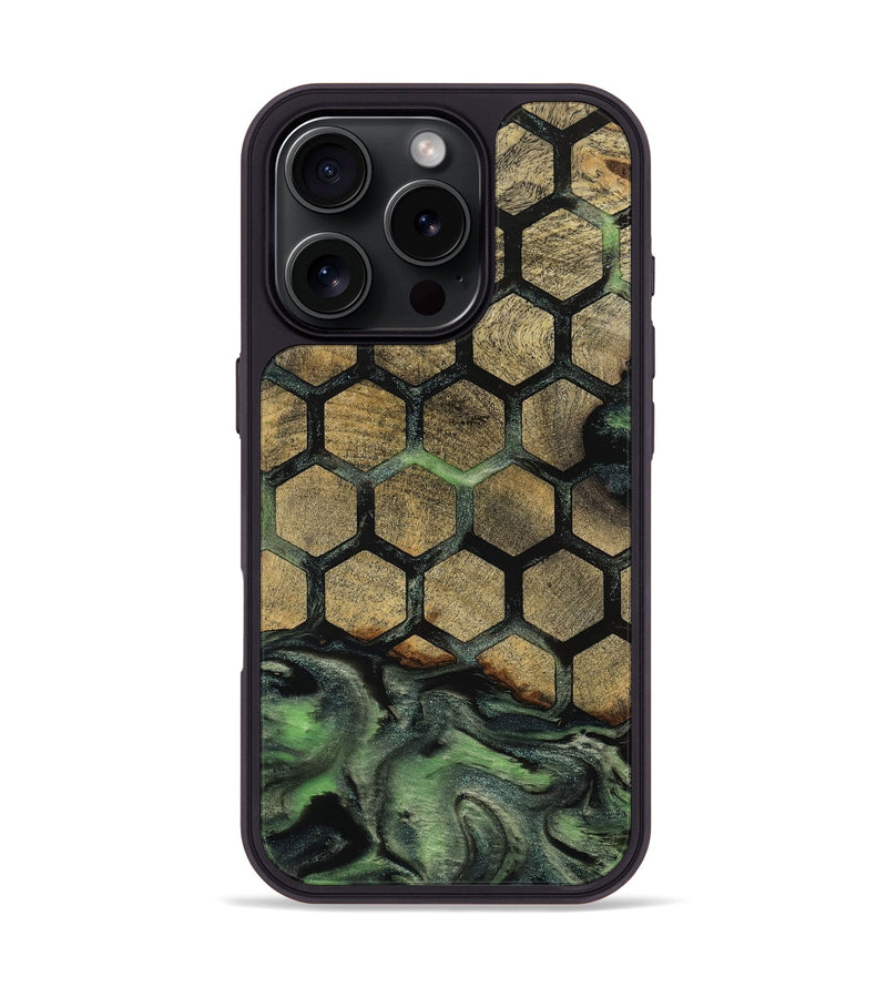 iPhone 16 Pro Wood Phone Case - Amiri (Pattern, 812030)