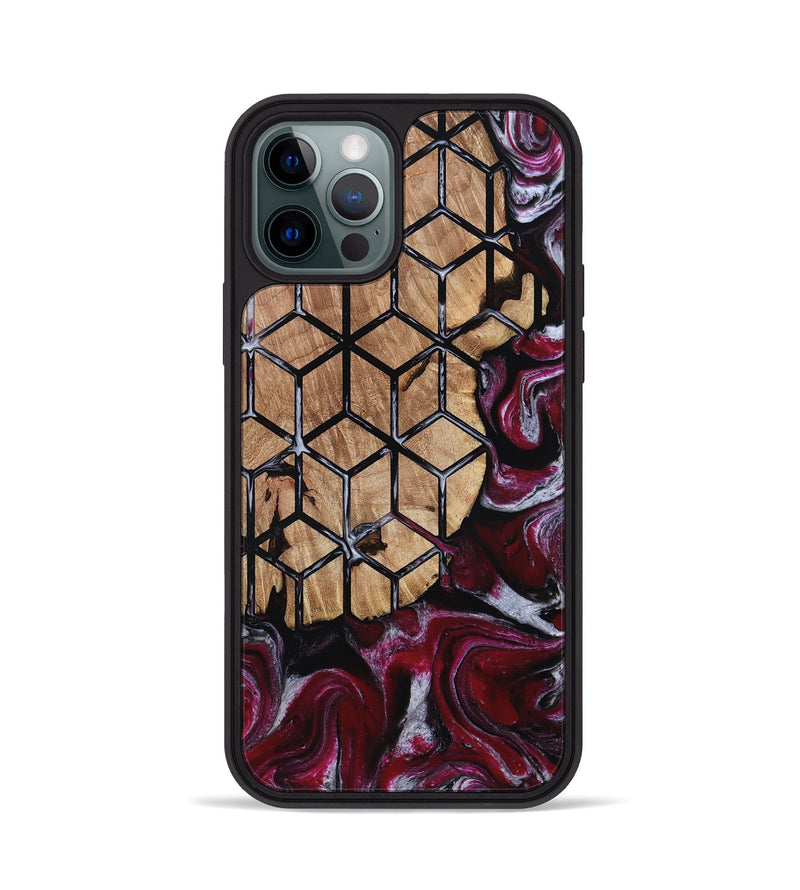 iPhone 12 Pro Wood Phone Case - Kareem (Pattern, 812055)