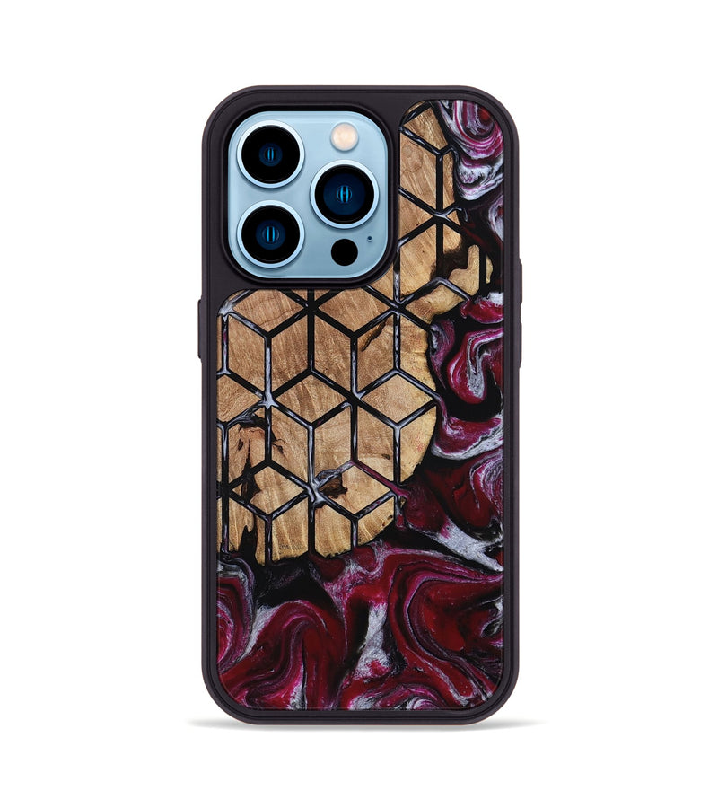 iPhone 14 Pro Wood Phone Case - Kareem (Pattern, 812055)