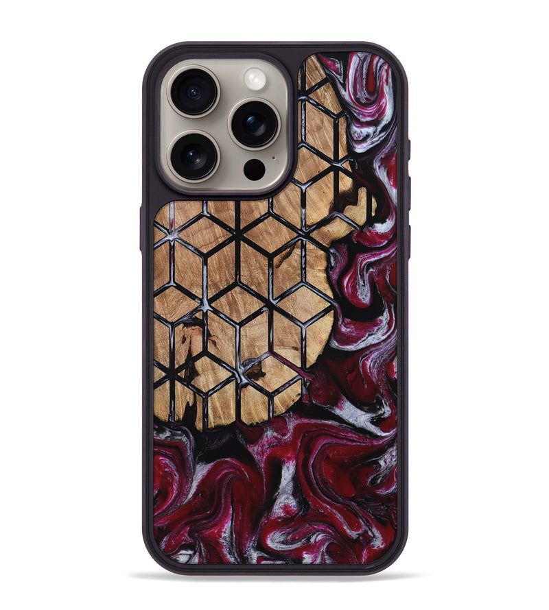 iPhone 15 Pro Max Wood Phone Case - Kareem (Pattern, 812055)