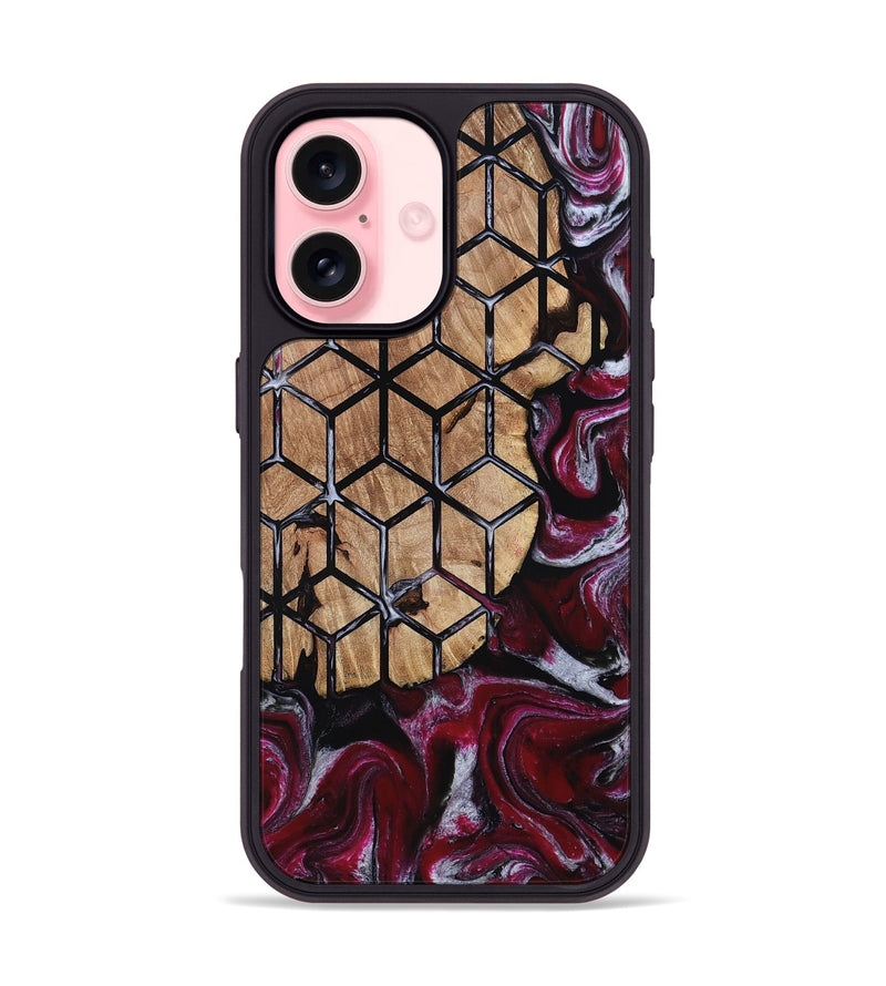 iPhone 16 Wood Phone Case - Kareem (Pattern, 812055)