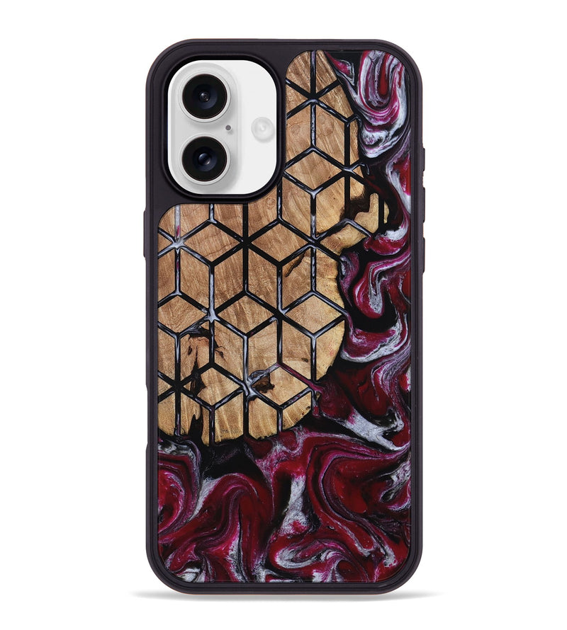iPhone 16 Plus Wood Phone Case - Kareem (Pattern, 812055)