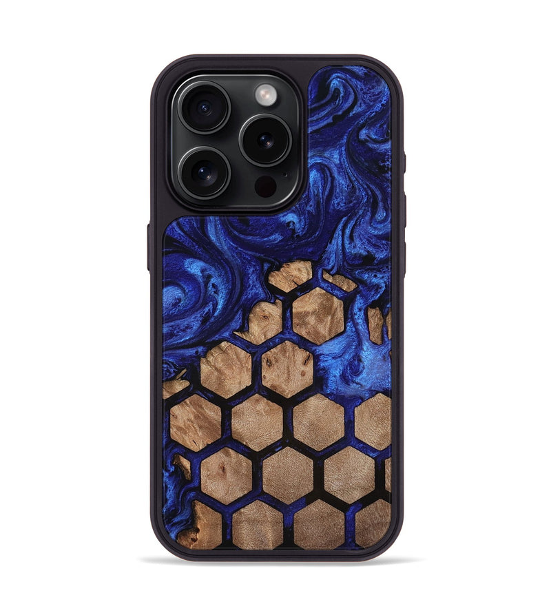 iPhone 15 Pro Wood Phone Case - Shavon (Pattern, 812056)