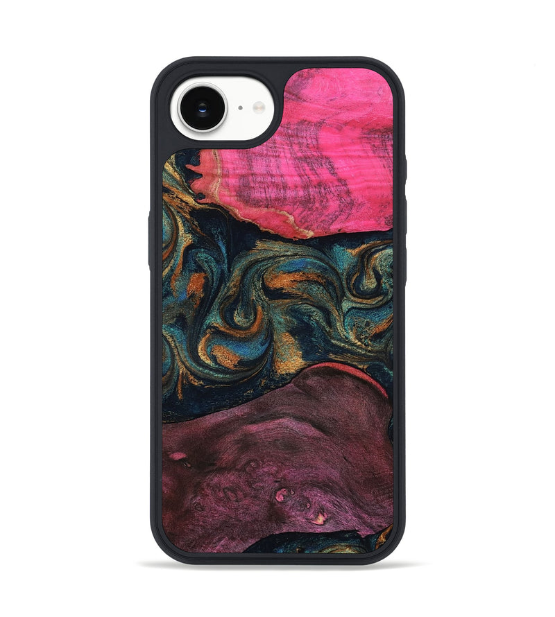 iPhone 16e Wood Phone Case - Gia (Red, 812112)