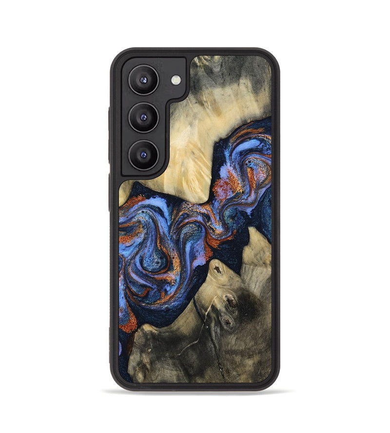 Galaxy S23 Wood Phone Case - Susie (Teal & Gold, 812117)