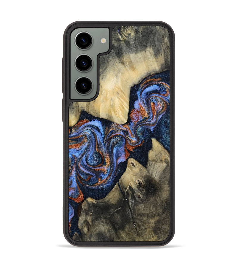 Galaxy S23 Plus Wood Phone Case - Susie (Teal & Gold, 812117)