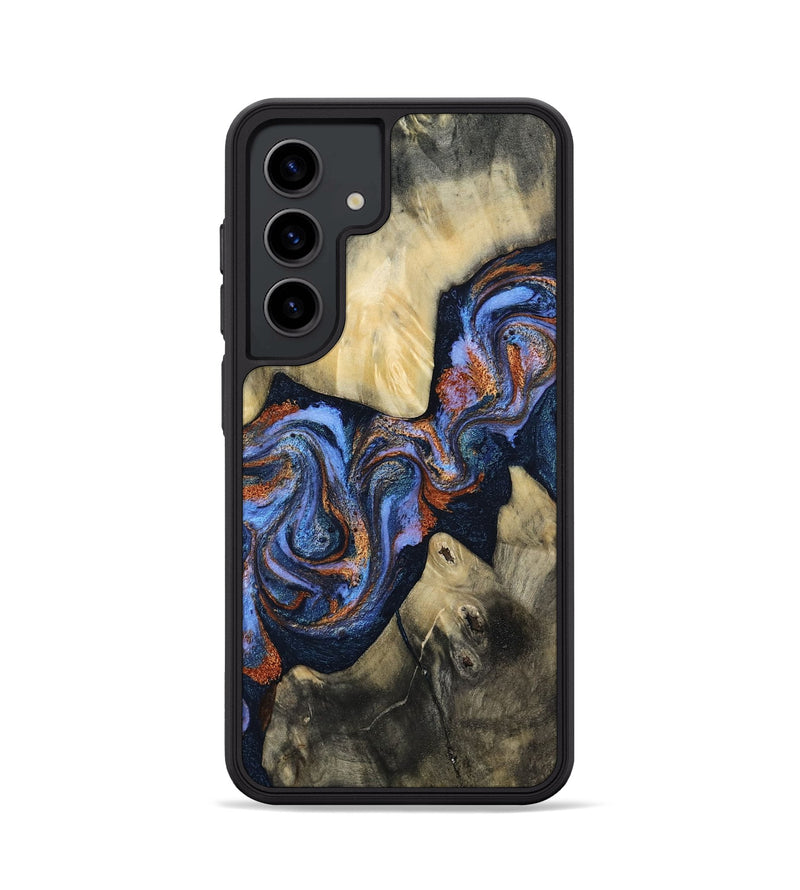Galaxy S24 Wood Phone Case - Susie (Teal & Gold, 812117)