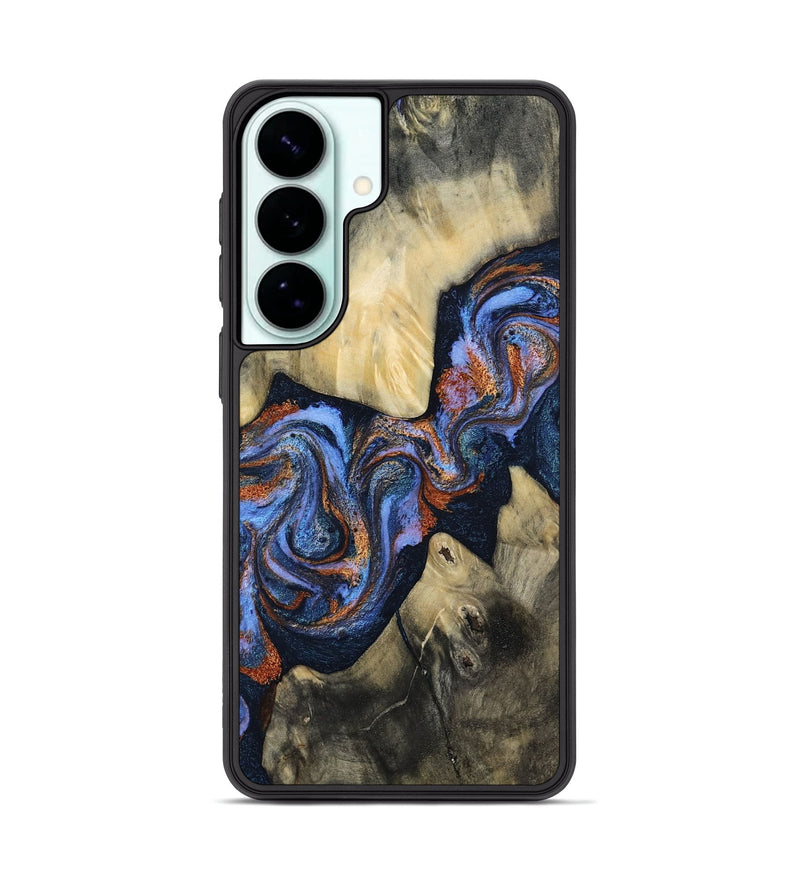 Galaxy S26 Plus Wood Phone Case - Susie (Teal & Gold, 812117)